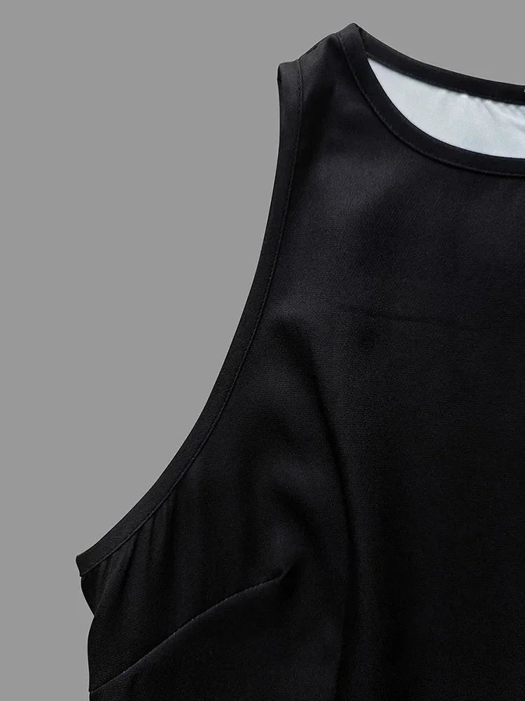 Elegant Floral Bodycon Dress – Black & White Evening Chic - LunaKit.LTD