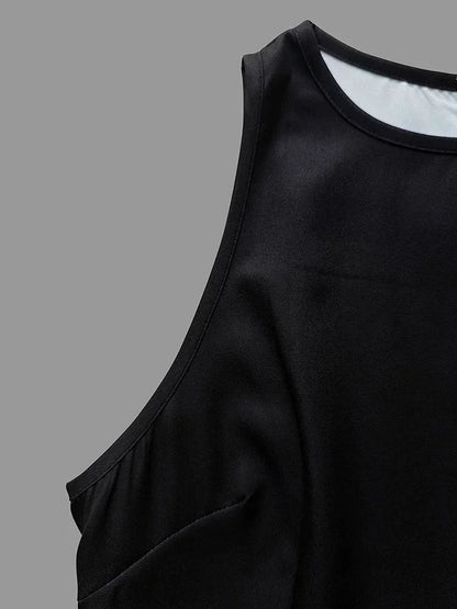 Elegant Floral Bodycon Dress – Black & White Evening Chic - LunaKit.LTD