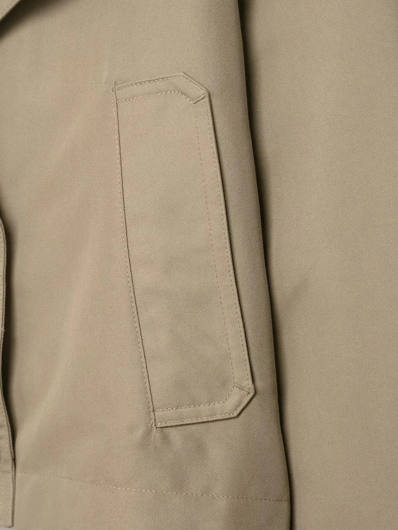 Elegant Lapel Trench – Solid Color Office Chic - LunaKit.LTD
