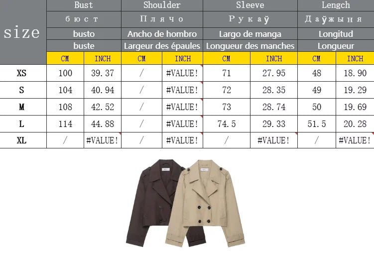Elegant Lapel Trench – Solid Color Office Chic - LunaKit.LTD