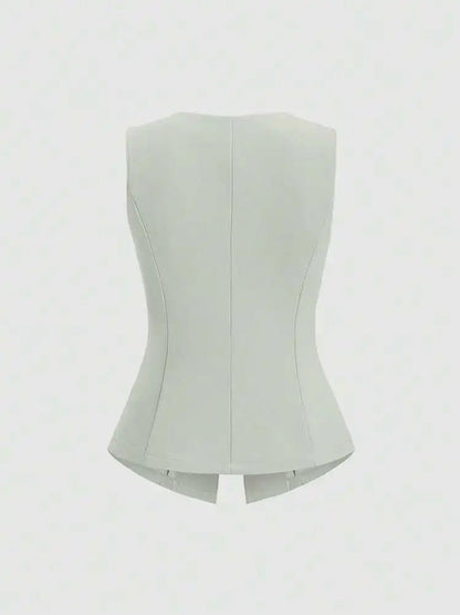 Elegant Slim - Fit Two - Piece Set – Round - Neck Chic - LunaKit.LTD