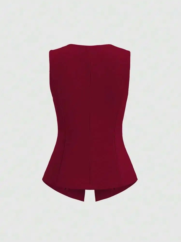 Elegant Slim - Fit Two - Piece Set – Round - Neck Chic - LunaKit.LTD