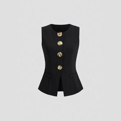 Elegant Slim - Fit Two - Piece Set – Round - Neck Chic - LunaKit.LTD