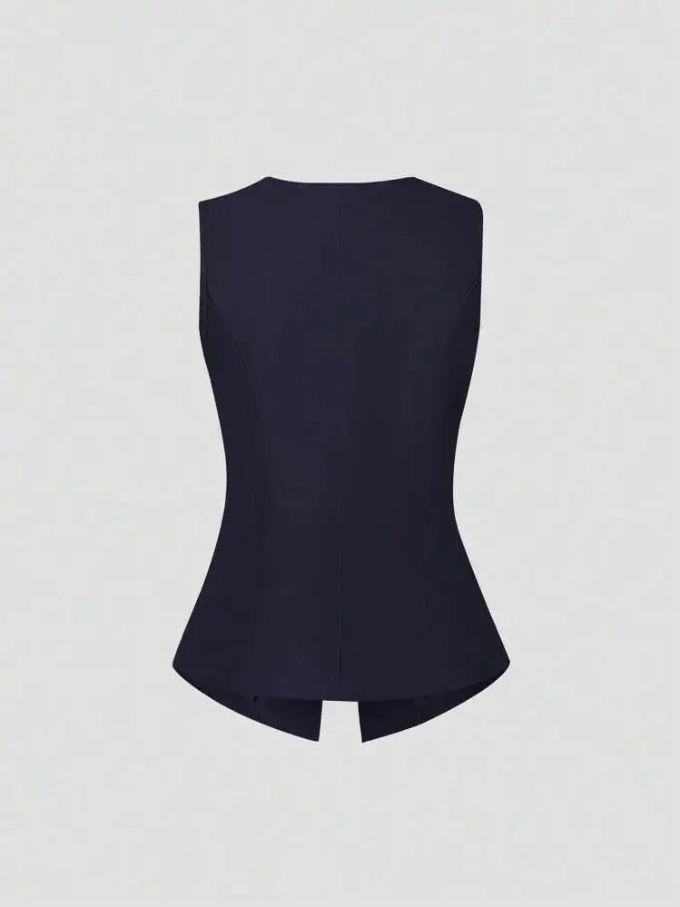 Elegant Slim - Fit Two - Piece Set – Round - Neck Chic - LunaKit.LTD