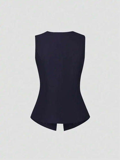 Elegant Slim - Fit Two - Piece Set – Round - Neck Chic - LunaKit.LTD