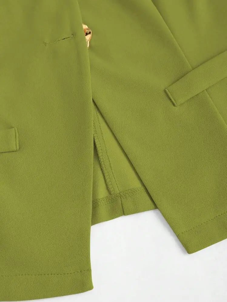 Elegant Slim - Fit Two - Piece Set – Round - Neck Chic - LunaKit.LTD