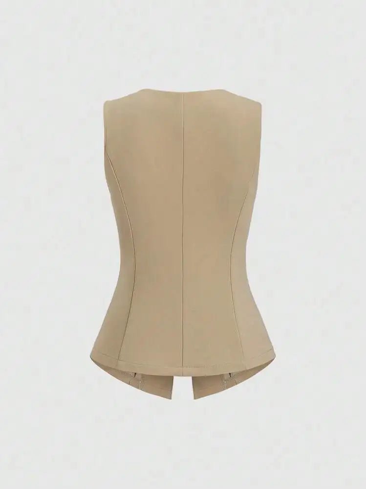 Elegant Slim - Fit Two - Piece Set – Round - Neck Chic - LunaKit.LTD