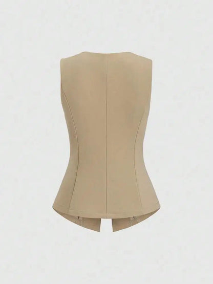 Elegant Slim - Fit Two - Piece Set – Round - Neck Chic - LunaKit.LTD