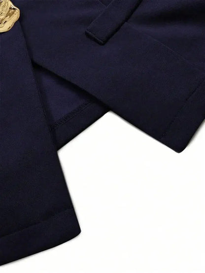 Elegant Slim - Fit Two - Piece Set – Round - Neck Chic - LunaKit.LTD