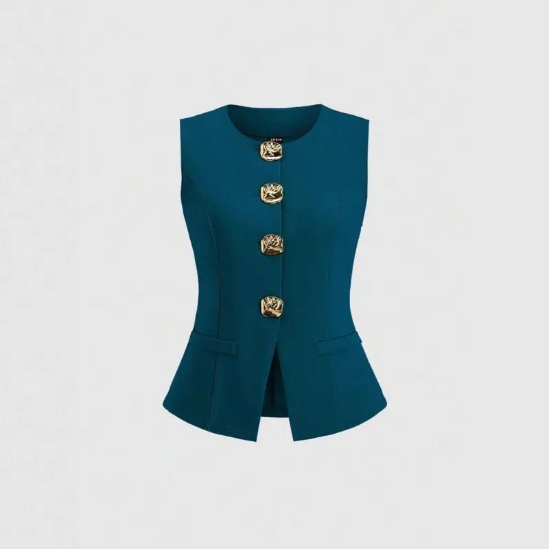 Elegant Slim - Fit Two - Piece Set – Round - Neck Chic - LunaKit.LTD