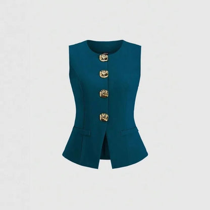 Elegant Slim - Fit Two - Piece Set – Round - Neck Chic - LunaKit.LTD