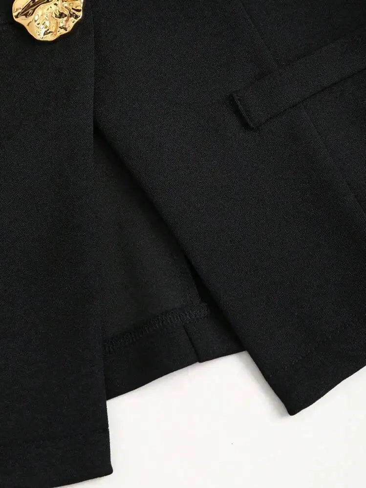 Elegant Slim - Fit Two - Piece Set – Round - Neck Chic - LunaKit.LTD