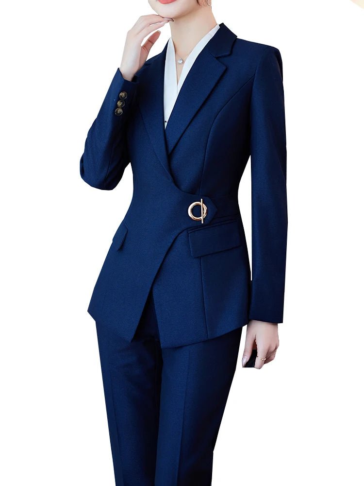 Elegant Two - Piece Blazer Set – Formal Work Chic - LunaKit.LTD
