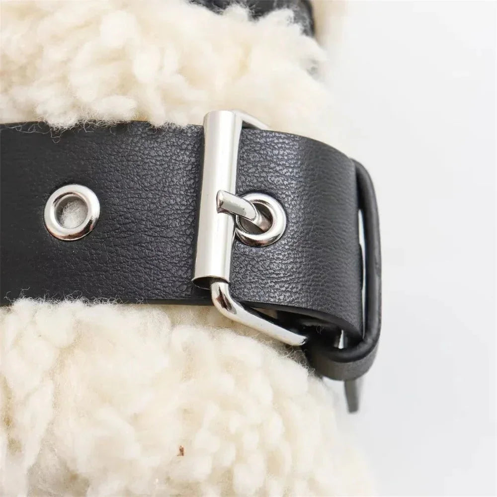 European - American Faux Fur Motorcycle Coat - LunaKit.LTD