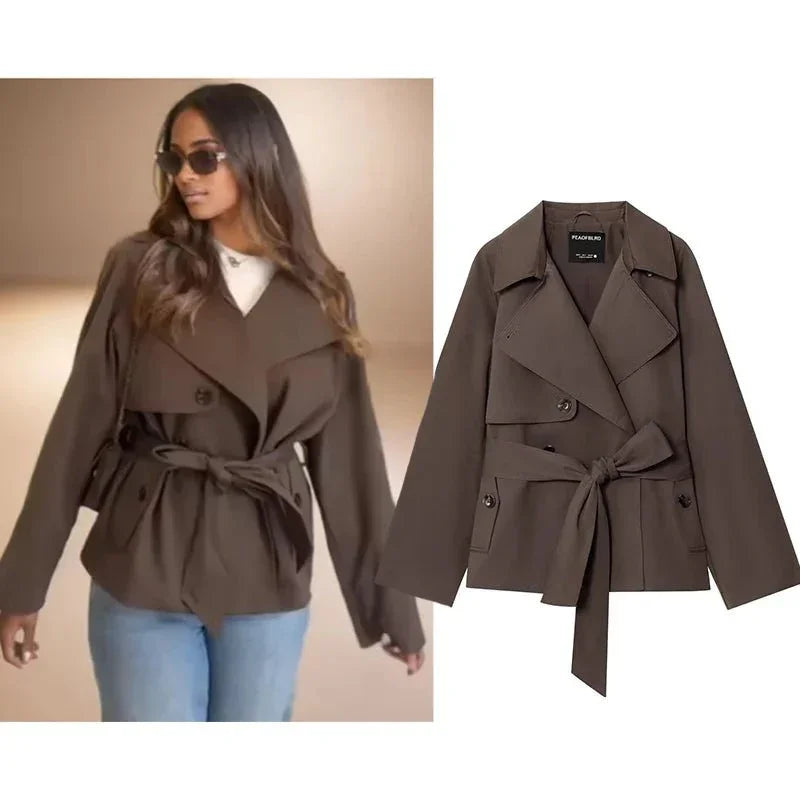 Fashion Belted Coat – Casual & Versatile Style - LunaKit.LTD