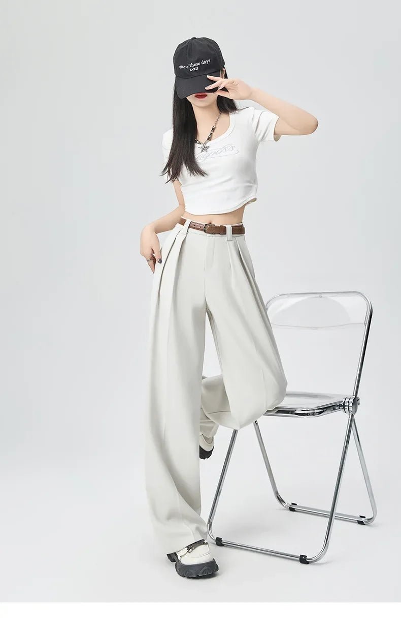 Floor - Length Suit Pants – Minimal Summer Style - LunaKit.LTD