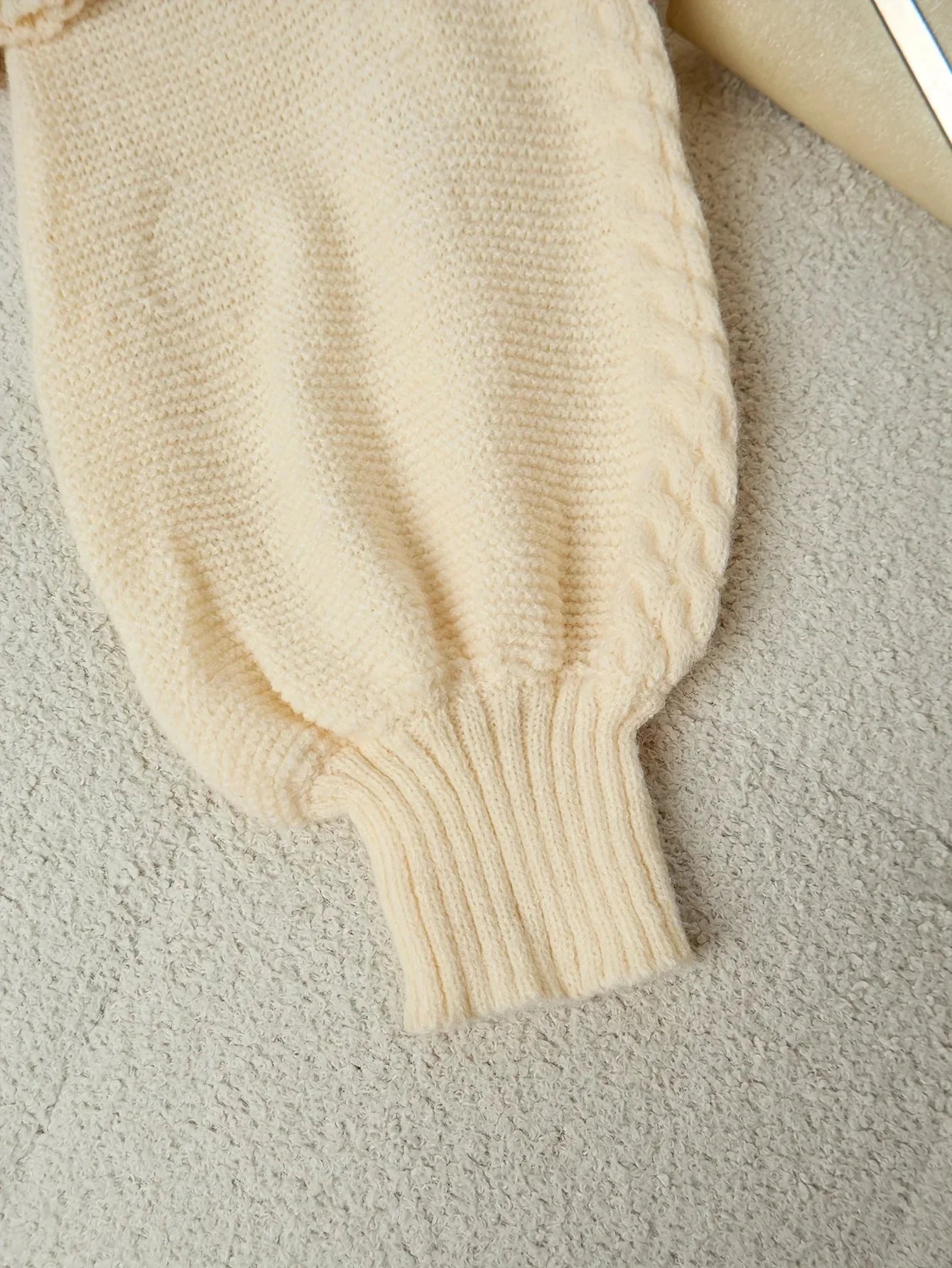 French Retro Knit – Square - Neck Short Sweater - LunaKit.LTD