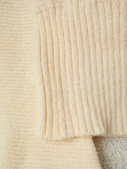 French Retro Knit – Square - Neck Short Sweater - LunaKit.LTD