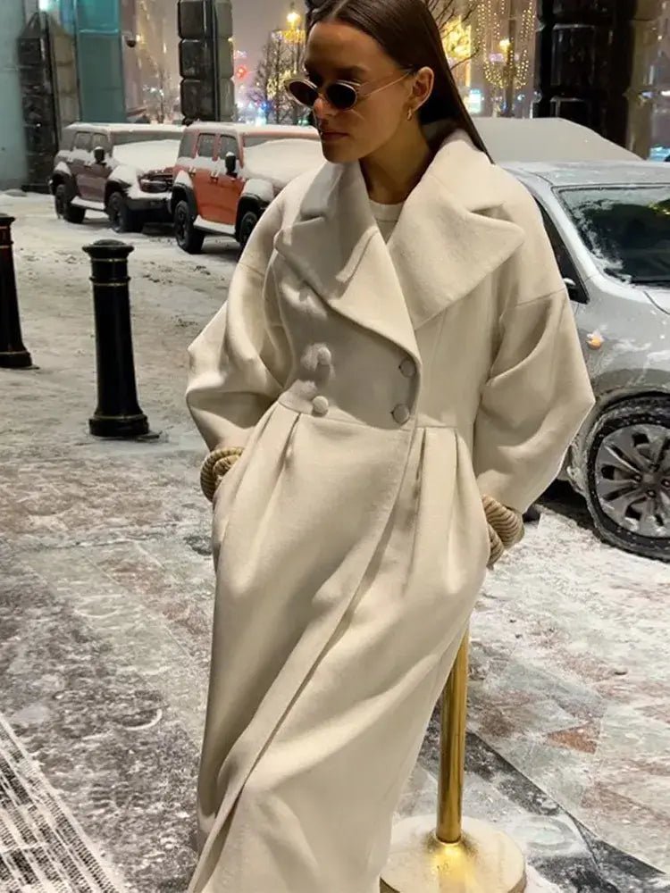 High - Street Wool Overcoat – Feminine Modern Style - LunaKit.LTD