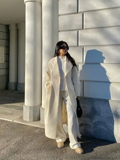 High - Street Wool Overcoat – Feminine Modern Style - LunaKit.LTD