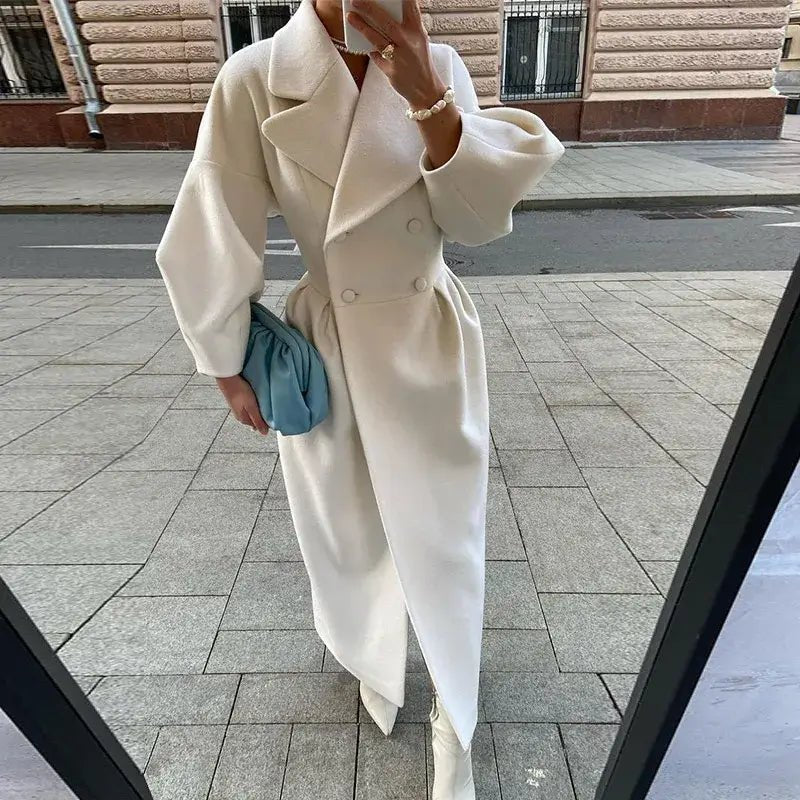 High - Street Wool Overcoat – Feminine Modern Style - LunaKit.LTD