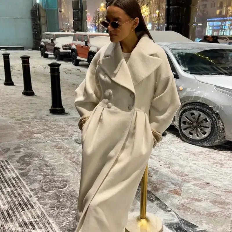 High - Street Wool Overcoat – Feminine Modern Style - LunaKit.LTD