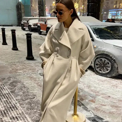 High - Street Wool Overcoat – Feminine Modern Style - LunaKit.LTD