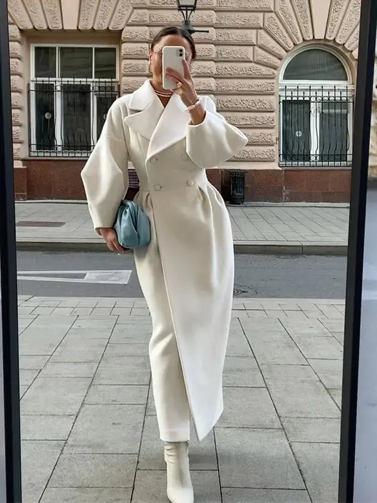 High - Street Wool Overcoat – Feminine Modern Style - LunaKit.LTD