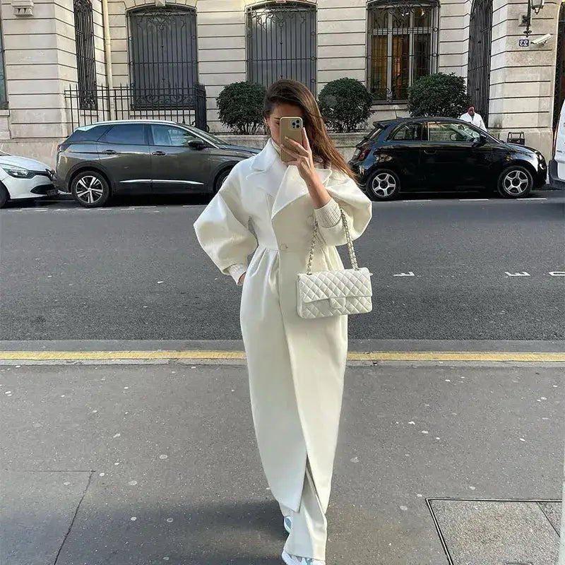 High - Street Wool Overcoat – Feminine Modern Style - LunaKit.LTD