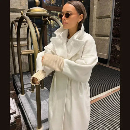 High - Street Wool Overcoat – Feminine Modern Style - LunaKit.LTD