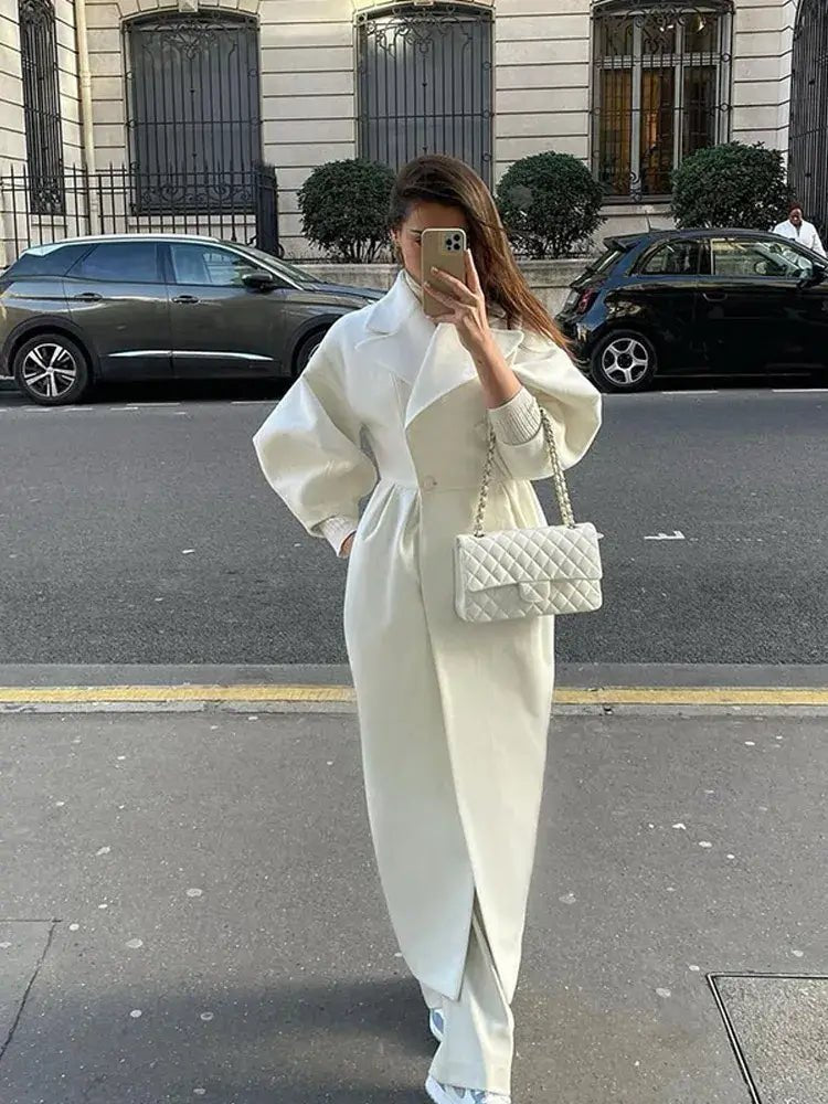 High - Street Wool Overcoat – Feminine Modern Style - LunaKit.LTD