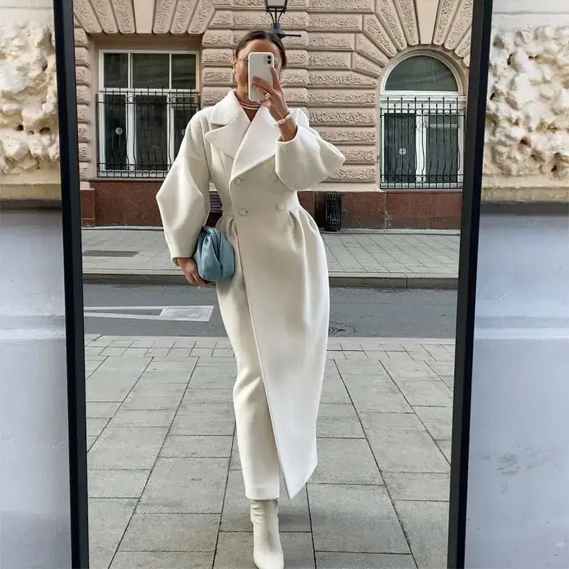 High - Street Wool Overcoat – Feminine Modern Style - LunaKit.LTD