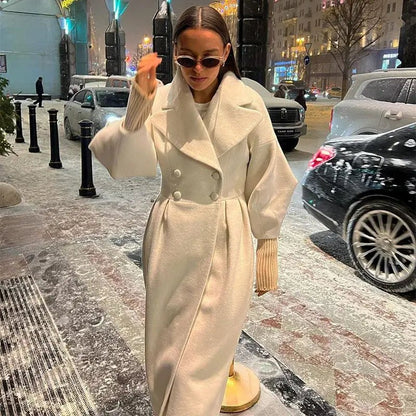 High - Street Wool Overcoat – Feminine Modern Style - LunaKit.LTD