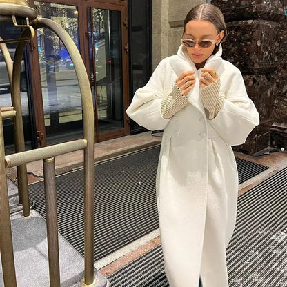 High - Street Wool Overcoat – Feminine Modern Style - LunaKit.LTD