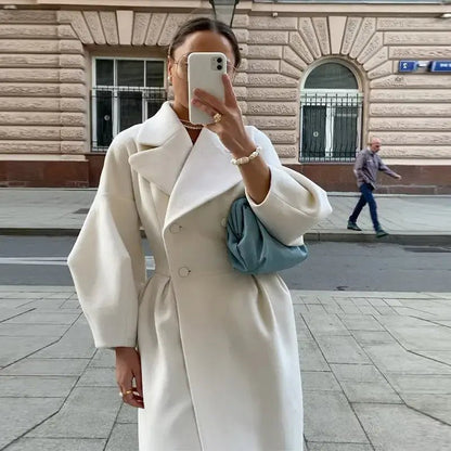 High - Street Wool Overcoat – Feminine Modern Style - LunaKit.LTD