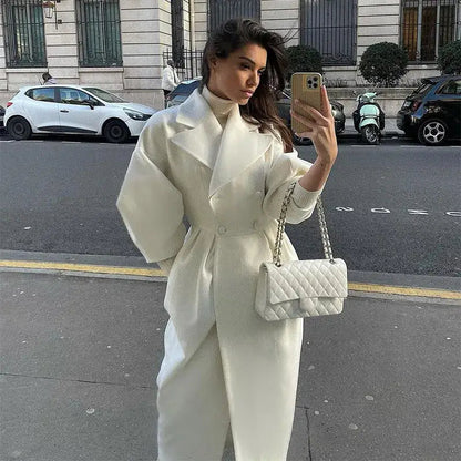 High - Street Wool Overcoat – Feminine Modern Style - LunaKit.LTD