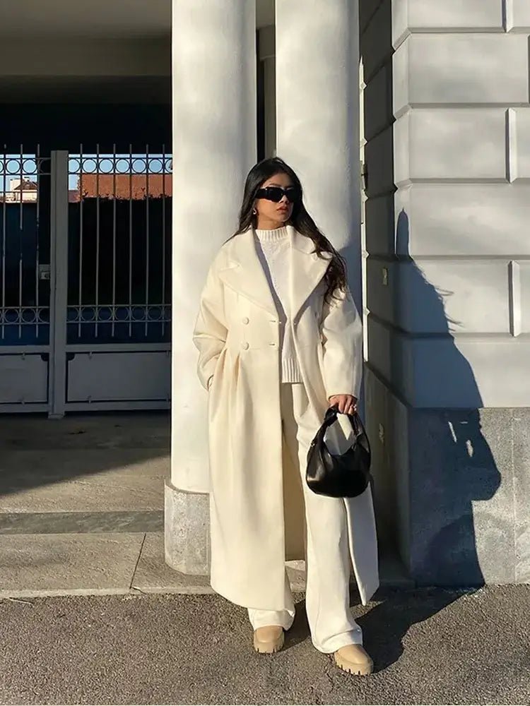 High - Street Wool Overcoat – Feminine Modern Style - LunaKit.LTD