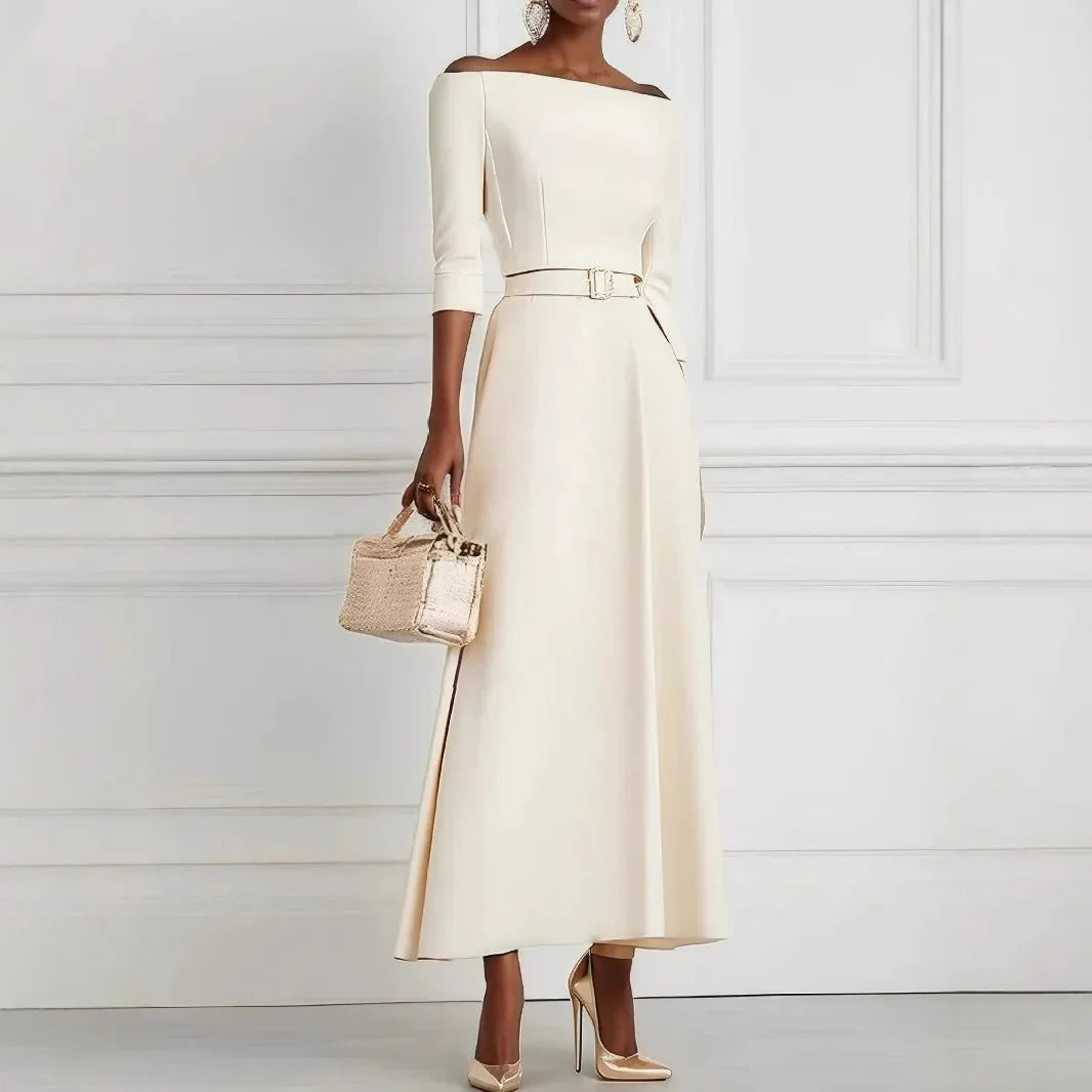 High - Waist Belted Dress – Stylish Casual Elegance - LunaKit.LTD