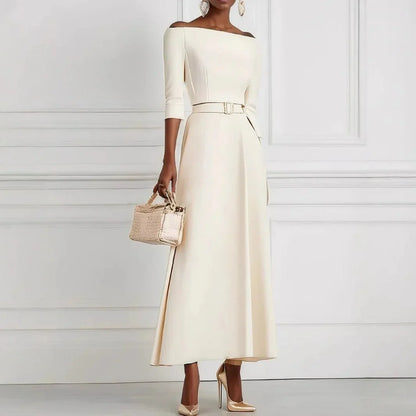 High - Waist Belted Dress – Stylish Casual Elegance - LunaKit.LTD