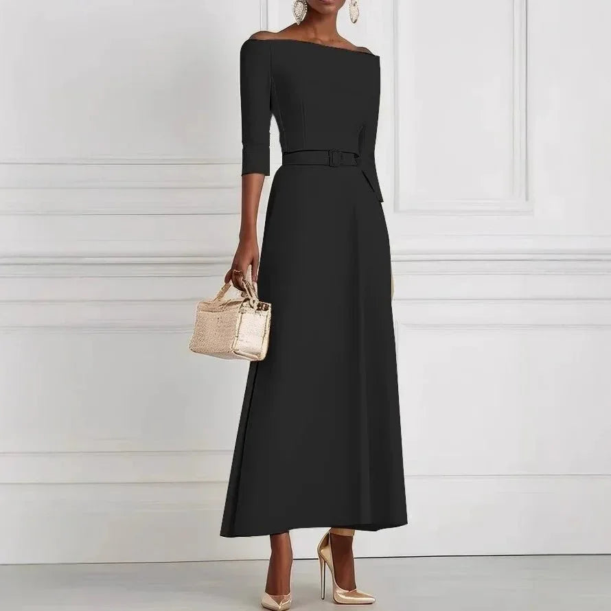 High - Waist Belted Dress – Stylish Casual Elegance - LunaKit.LTD