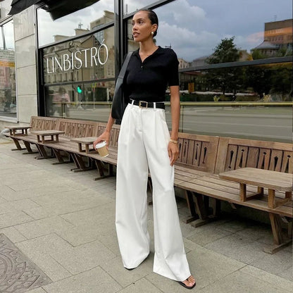 Light Luxury Trousers – Elegant High - Waist Commuter Chic - LunaKit.LTD