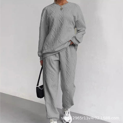 Long - Sleeve Knit Outfit – Comfortable Casual Style - LunaKit.LTD