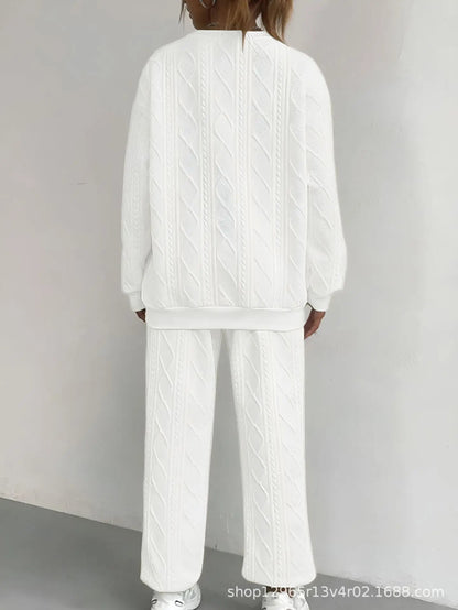 Long - Sleeve Knit Outfit – Comfortable Casual Style - LunaKit.LTD