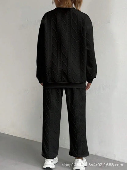 Long - Sleeve Knit Outfit – Comfortable Casual Style - LunaKit.LTD