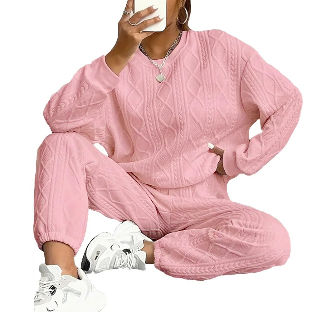 Long - Sleeve Knit Outfit – Comfortable Casual Style - LunaKit.LTD