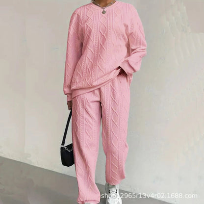 Long - Sleeve Knit Outfit – Comfortable Casual Style - LunaKit.LTD