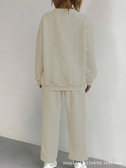 Long - Sleeve Knit Outfit – Comfortable Casual Style - LunaKit.LTD