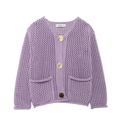 Long - Sleeve Knit Sweater – Cozy Modern Style - LunaKit.LTD