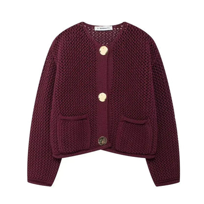 Long - Sleeve Knit Sweater – Cozy Modern Style - LunaKit.LTD