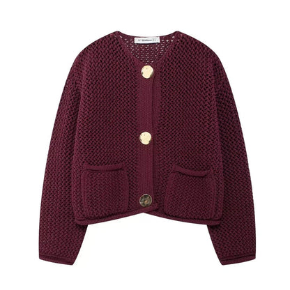 Long - Sleeve Knit Sweater – Cozy Modern Style - LunaKit.LTD
